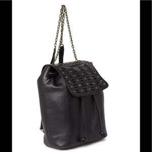 Frye Jade Studded Leather Backpack, ADJUSTABLE‎ Chain/Leather Strap, Black, NWT